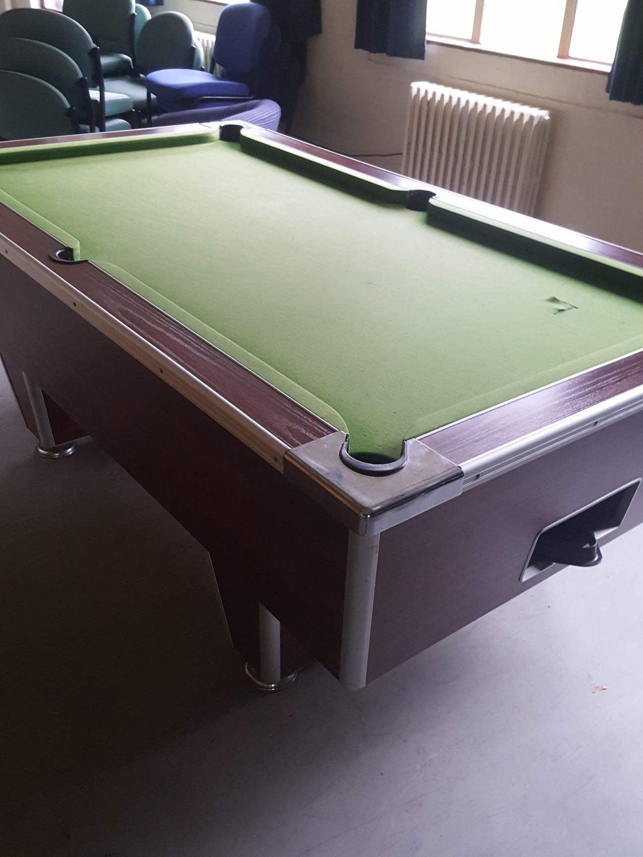 Image of Slate Bed Full-Size Pub Pool Table 7ft x 4ft With Pool Sticks + Table Cover