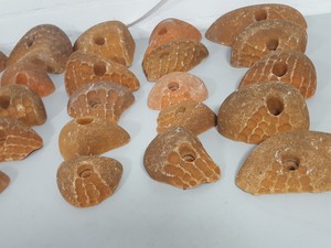 Thumbnail image of Lot of 25 Orange Bouldering / Rock Climbing Grips Hand / Foot - With Bolts