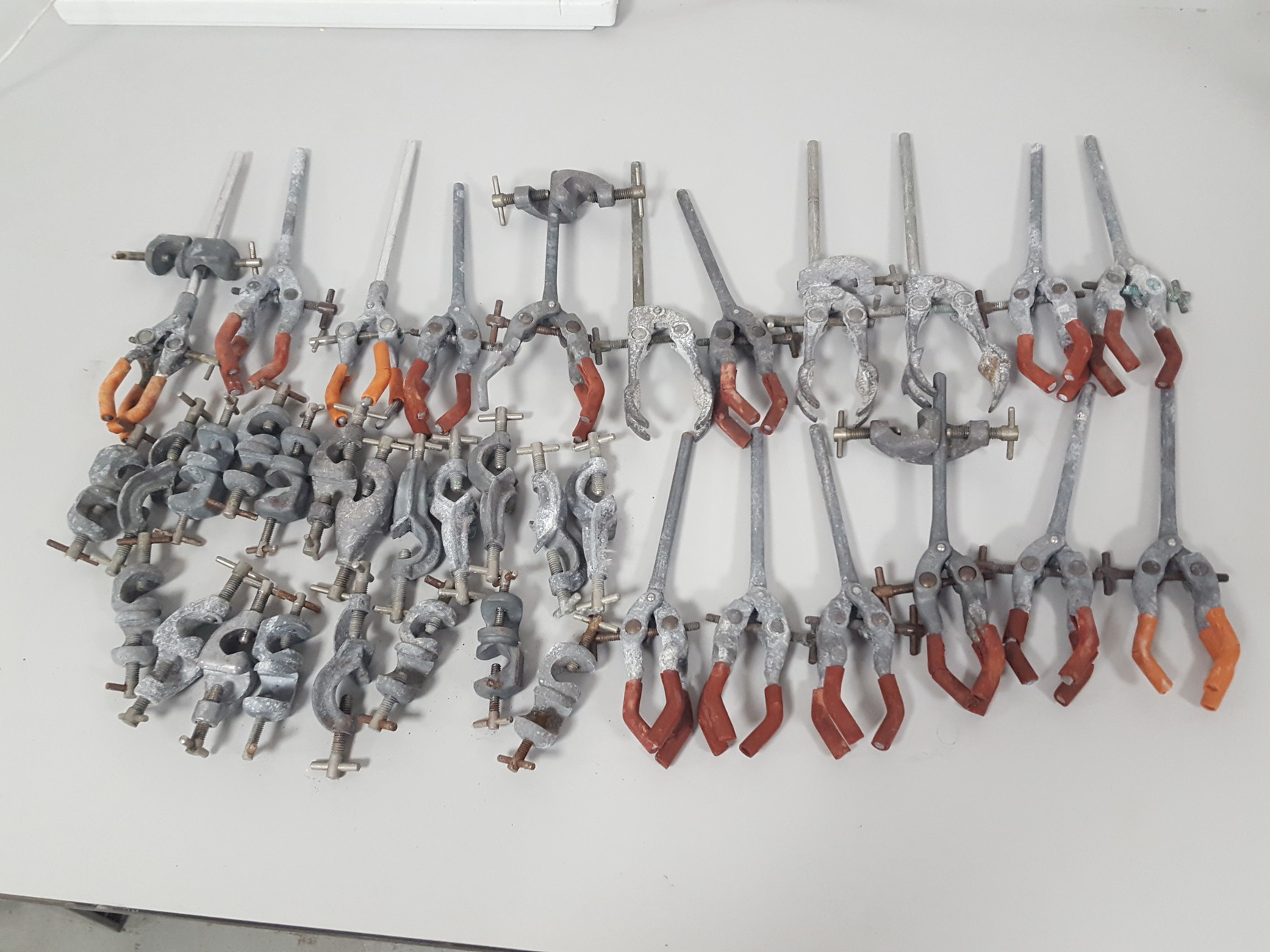 Job Lot of Teaching / Chemistry / Lab Glassware Clamps for Clamp Stands