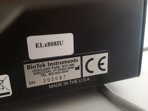 Thumbnail image of BioTek Lonza ELx808IUBWI Absorbance Microplate Reader + KC4 Software Lab