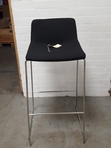 Thumbnail image of Set of 3 China High Back Night Club Chair Black Bar Stools Coffee