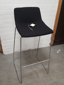 Thumbnail image of Set of 3 China High Back Night Club Chair Black Bar Stools Coffee