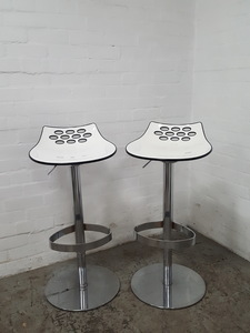 Thumbnail image of 2x Jam Calligaris Bar Stool Chair Italian Designer Acrylic