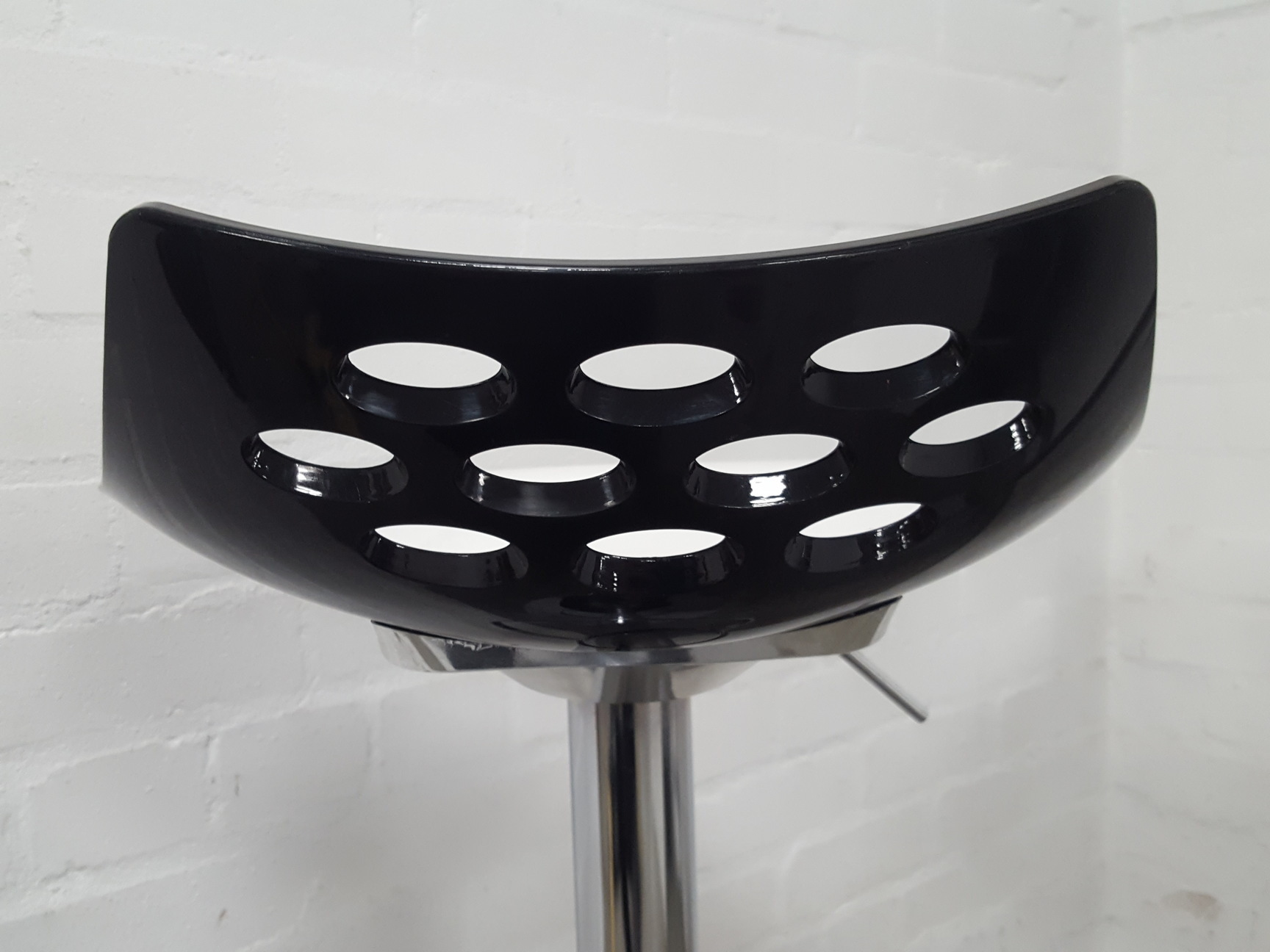 Image of 2x Jam Calligaris Bar Stool Chair Italian Designer Acrylic