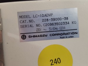 Thumbnail image of Shimadzu SCL-10A VP, SCL-10A VP, DGU-14A, LC-10AD VP HPLC + Software