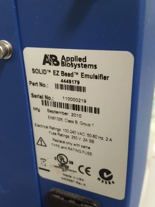 Thumbnail image of Applied Biosystems Solid EZ Beam System Emulsifier, Enrichment & Amplifier Lab