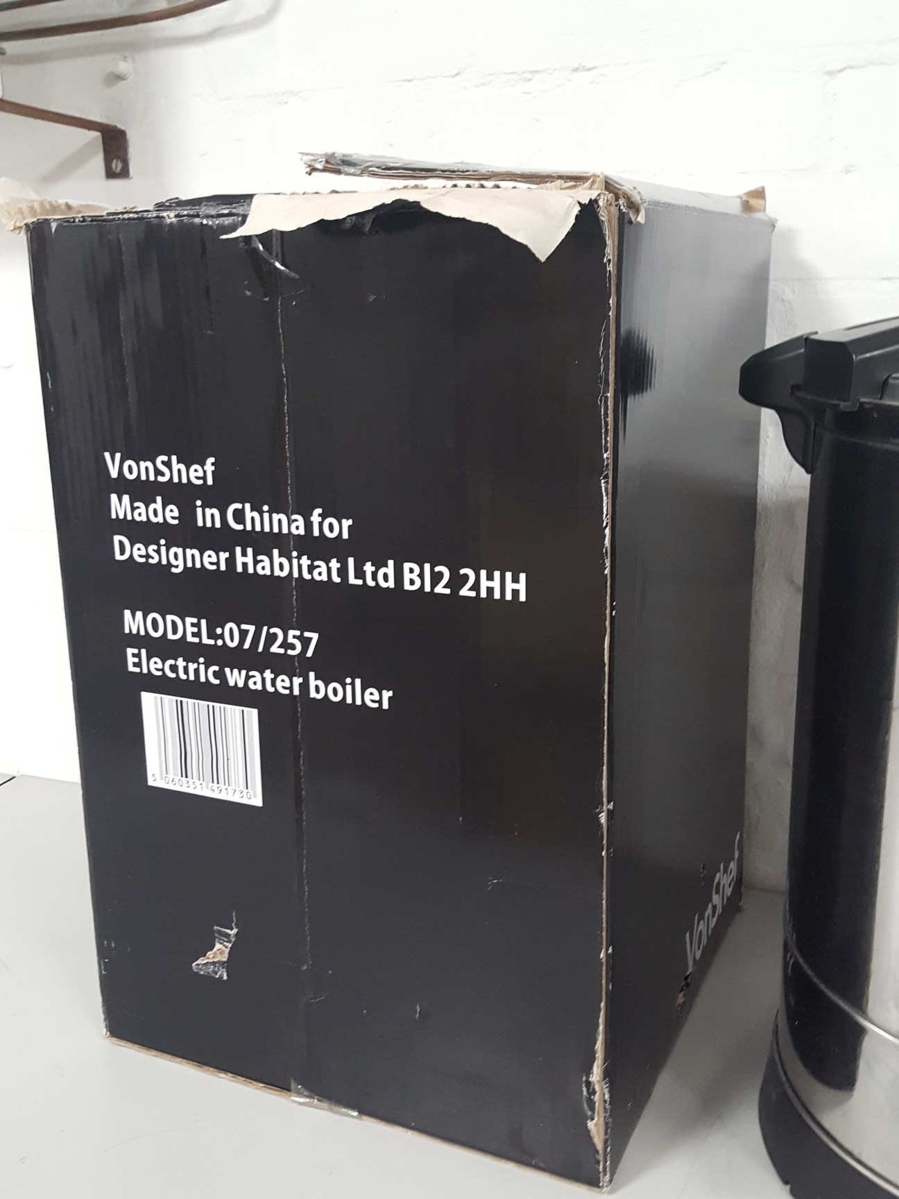 Image of VonShef 13L 2500W 07/257 Catering Urn Hot Water Dispenser 