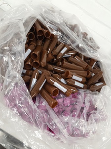 Thumbnail image of 500 Pack VWR 50ml Centrifuge Tubes + Caps For Light Sensitive Samples 525-04 Lab