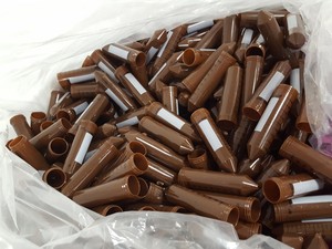 Thumbnail image of 500 Pack VWR 50ml Centrifuge Tubes + Caps For Light Sensitive Samples 525-04 Lab