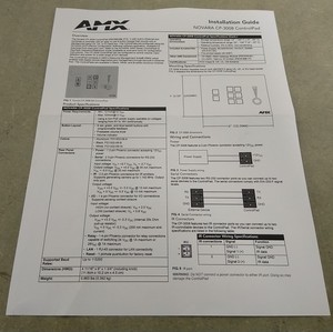 Thumbnail image of AMX Novara CP-3008 ControlPad 8-button Keypad FG1302-08-White, NEW