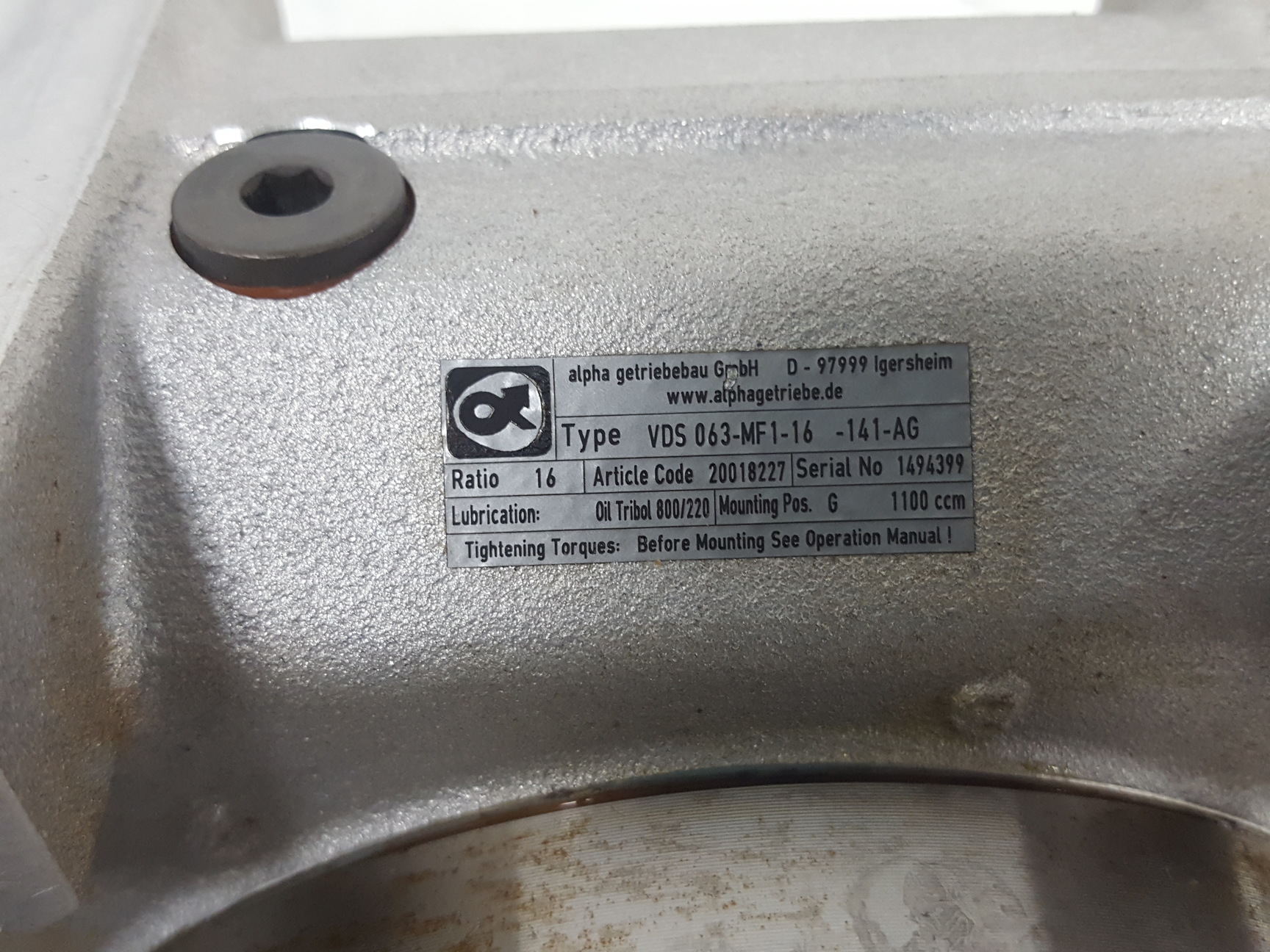 Image of Baldor Brushless AC Servomotor SV90B-275A Motor + Gearbox Gudel 454518