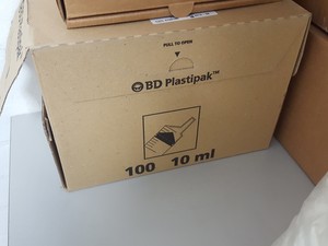 Thumbnail image of Job Lot Lab Plastic BD Syringes Plastik Pak Whatman Beakers 5mL Kimble 73660-20 