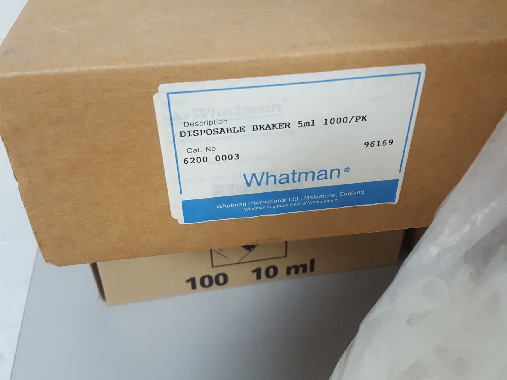 Image of Job Lot Lab Plastic BD Syringes Plastik Pak Whatman Beakers 5mL Kimble 73660-20