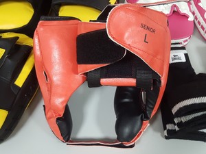 Thumbnail image of Job Lot Boxing Kickboxing MMA Hit Kick Pads Gloves Headgear Lonsdale Gym