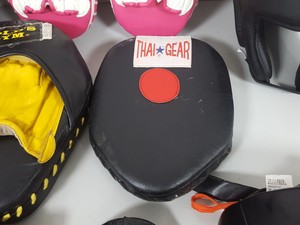 Thumbnail image of Job Lot Boxing Kickboxing MMA Hit Kick Pads Gloves Headgear Lonsdale Gym