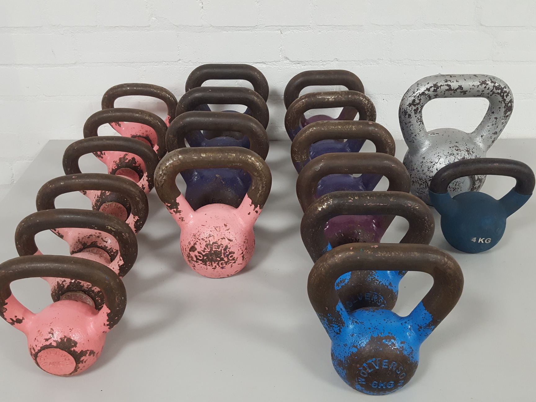 Image of Wolverson Jordan 4kg 6kg 8kg 10kg Kettlebells Gym Equipment