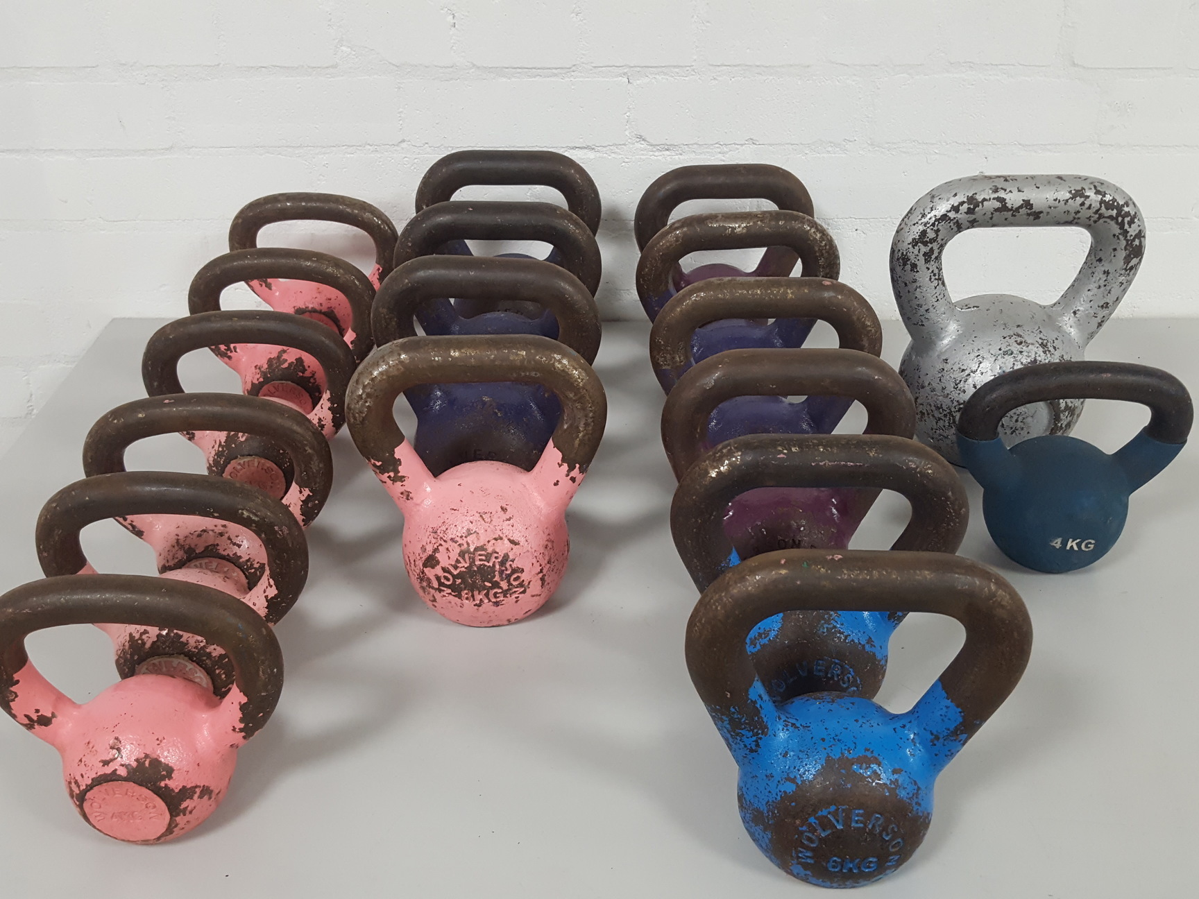 Image of Wolverson Jordan 4kg 6kg 8kg 10kg Kettlebells Gym Equipment