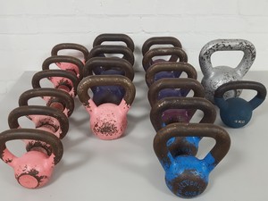 Thumbnail image of Wolverson Jordan 4kg 6kg 8kg 10kg Kettlebells Gym Equipment
