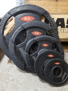 Thumbnail image of Jordan Olympic Tri Grip Gym Weight Plates 20kg 10kg 5kg 2.5kg 1.25kg