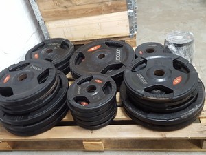 Thumbnail image of Jordan Olympic Tri Grip Gym Weight Plates 20kg 10kg 5kg 2.5kg 1.25kg