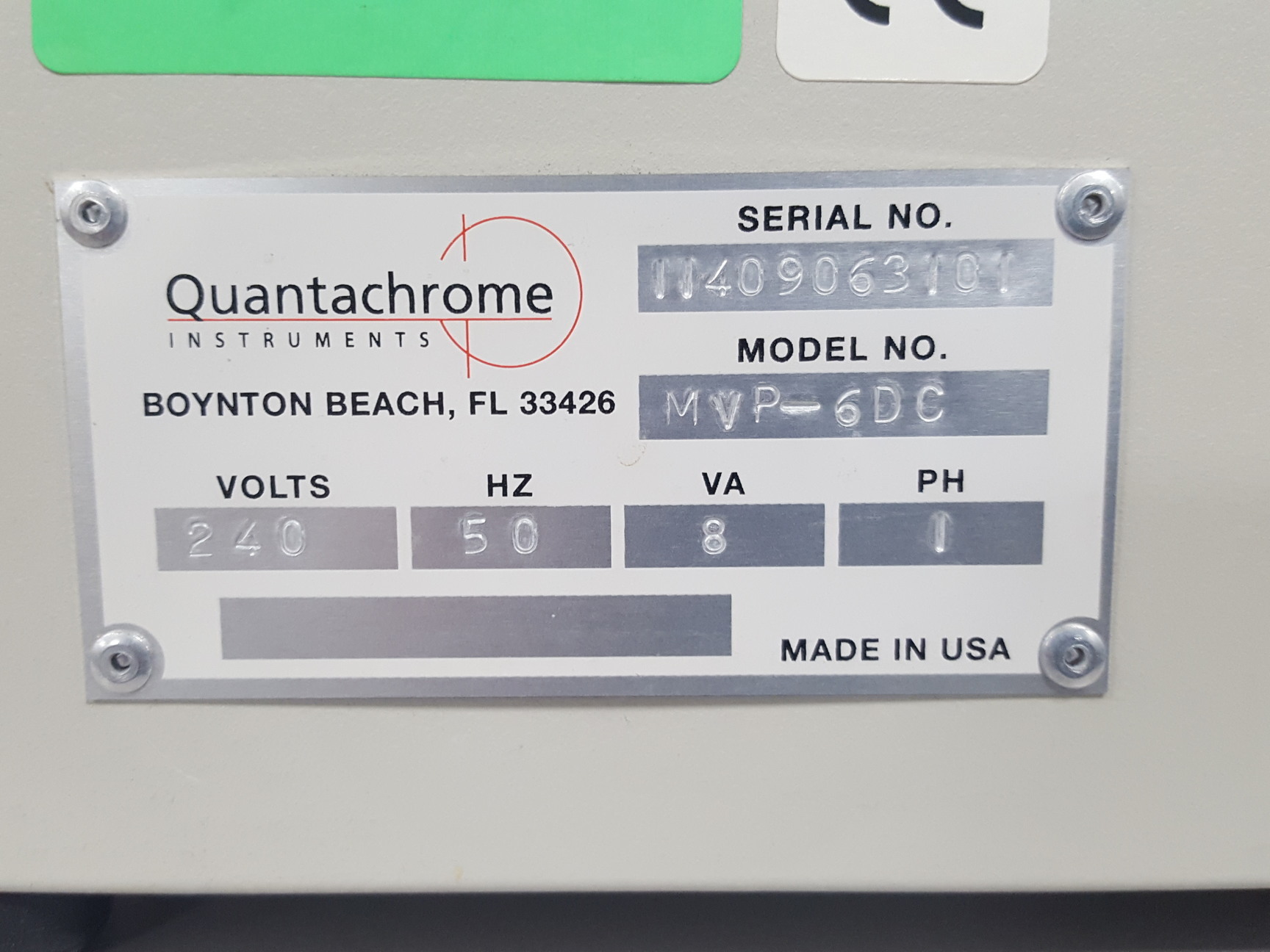 Multipyncnometer Quantchrome MVP-6DC Multipycnometer Gas Pycnometer Lab Equipment