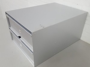 Thumbnail image of 2 Drawer Sanyo -80 Freezer Rack 55.8cm long x 29cm high x 42cm wide.