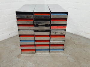 Thumbnail image of Lot of 6 Storage Tray Racks Lab Equipment