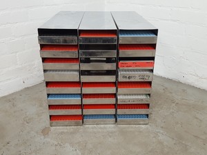 Thumbnail image of Lot of 6 Storage Tray Racks Lab Equipment