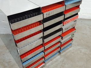 Thumbnail image of Lot of 6 Storage Tray Racks Lab Equipment