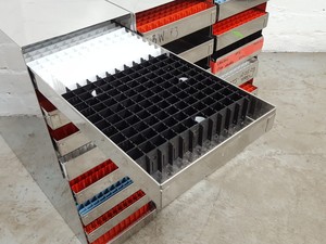 Thumbnail image of Lot of 6 Storage Tray Racks Lab Equipment