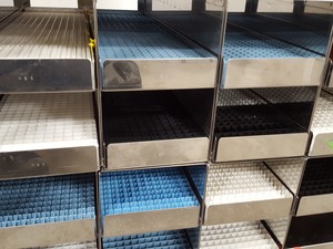 Thumbnail image of Lot of 12 Storage Tray Racks Lab Equipment