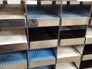 Thumbnail image of Lot of 12 Storage Tray Racks Lab Equipment