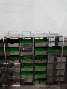 Thumbnail image of Lot of 12 -80 Lab Freezer Storage Racks Lab 58cm x 14cm x 16.4cm