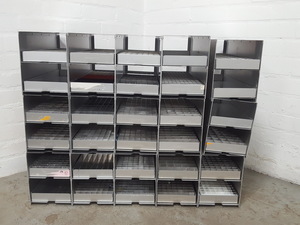 Thumbnail image of Lot of 15 -80 Freezer Storage Racks Lab 46cm x 16cm x 21.8cm 