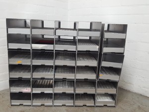 Thumbnail image of Lot of 15 -80 Freezer Storage Racks Lab 46cm x 16cm x 21.8cm