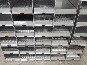 Thumbnail image of Lot of 15 -80 Freezer Storage Racks Lab 46cm x 16cm x 21.8cm 