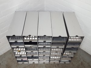 Thumbnail image of Lot of 15 -80 Freezer Storage Racks Lab 46cm x 16cm x 21.8cm 