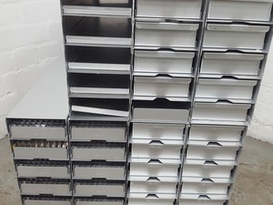 Thumbnail image of Lot of 7 Sanyo -80 Freezer Storage Racks Lab 55.9cm x 14cm x 29cm