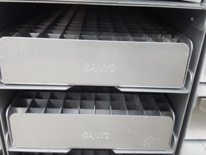 Thumbnail image of Lot of 7 Sanyo -80 Freezer Storage Racks Lab 55.9cm x 14cm x 29cm