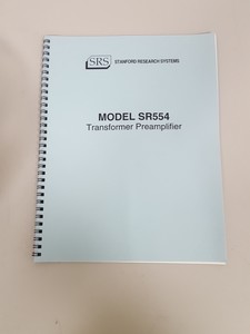 Thumbnail image of SRS SR554 Transformer Preamplifier Lab 
