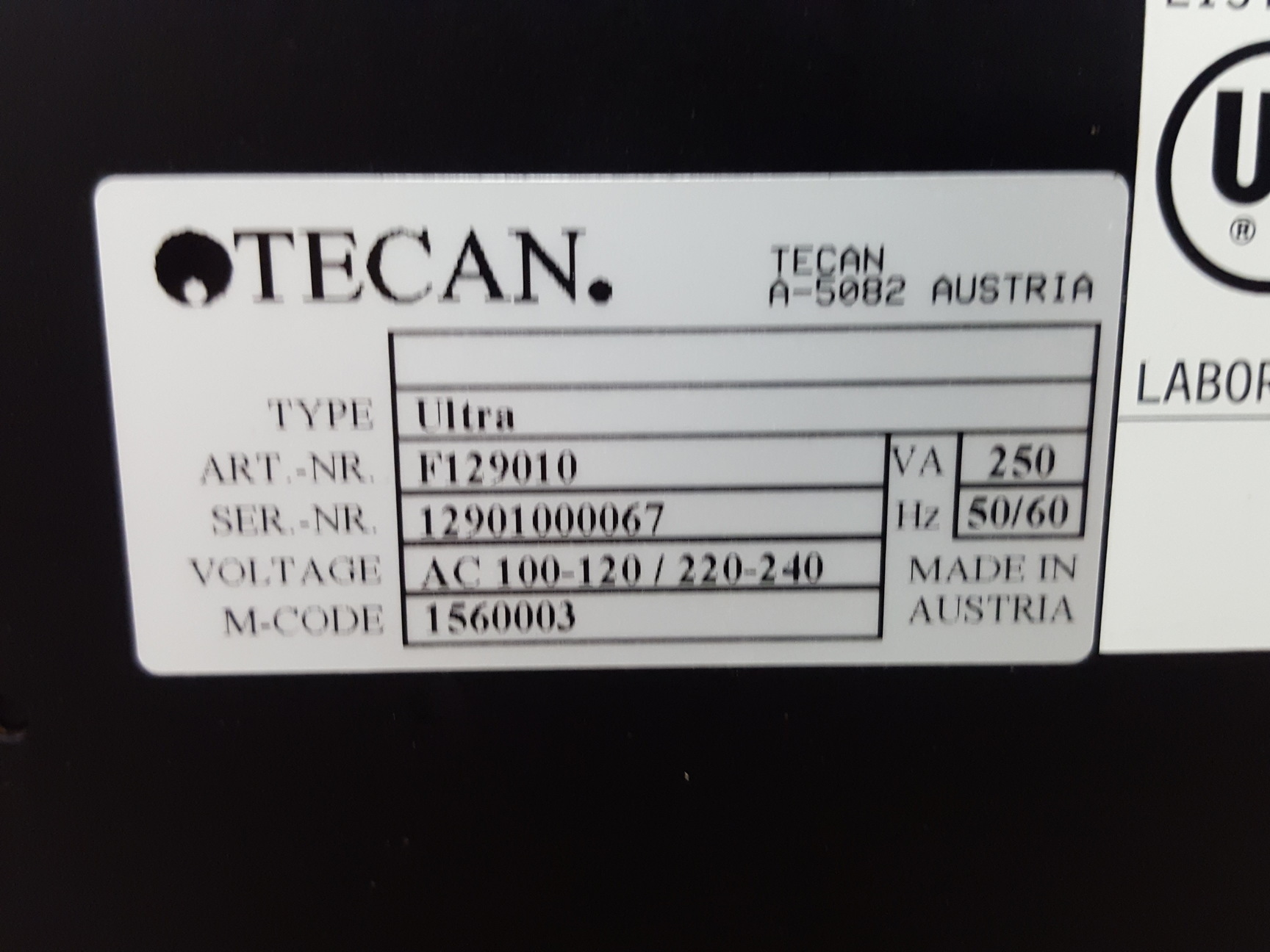 Image of Tecan ULTRA A-5082 Multi Detection Microplate Plate Reader Lab