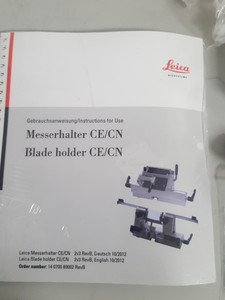 Thumbnail image of Leica CE / CN Blade Holder Knife Holder + 16cm Knife, Glass Insert Microtome