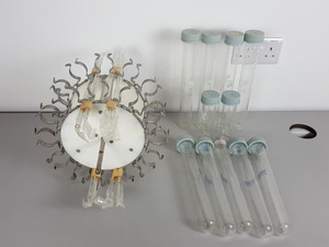 Thumbnail image of Lot of 11 Thermo Hybaid Hybridisation Tubes With Rotary Holder Lab