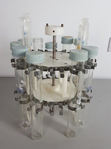 Thumbnail image of Lot of 11 Thermo Hybaid Hybridisation Tubes With Rotary Holder Lab