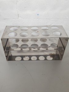 Thumbnail image of Job Lot of 19 Test Tube Racks Lab Chemistry Teaching