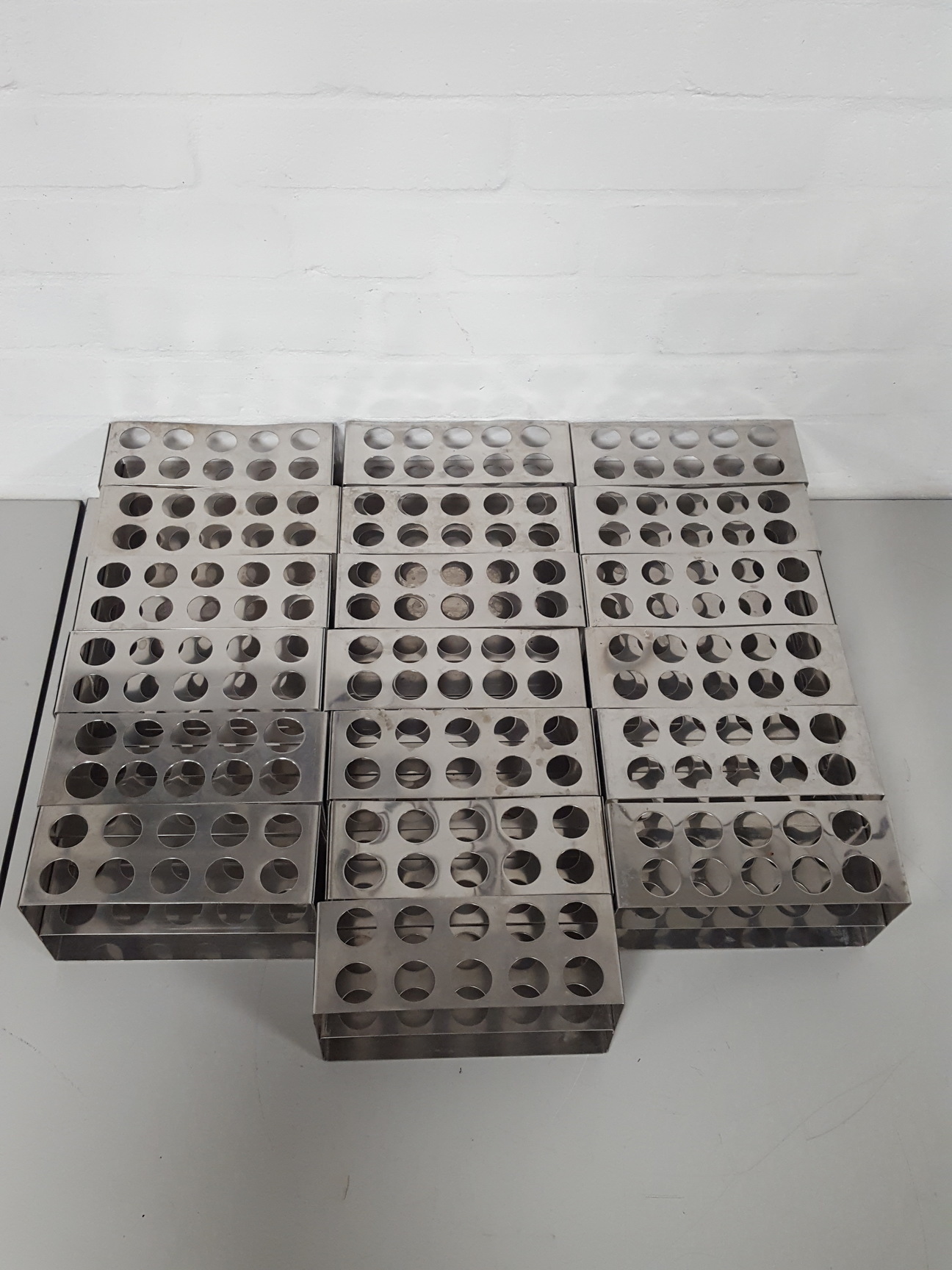 Image of Job Lot of 19 Test Tube Racks Lab Chemistry Teaching