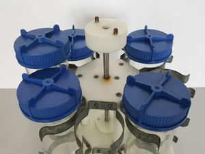 Thumbnail image of 5x 1L Stuart Scientific Glass Hybridisation Tubes & Orbital Shaker Rotor Holder