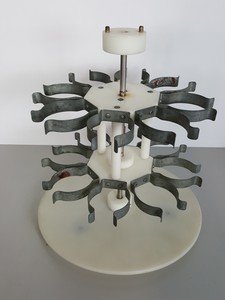 Thumbnail image of 5x 1L Stuart Scientific Glass Hybridisation Tubes & Orbital Shaker Rotor Holder