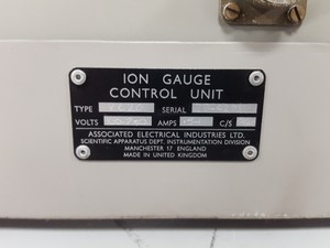 Thumbnail image of AEI VC 20 Ion Gauge Vacuum Control Unit Lab