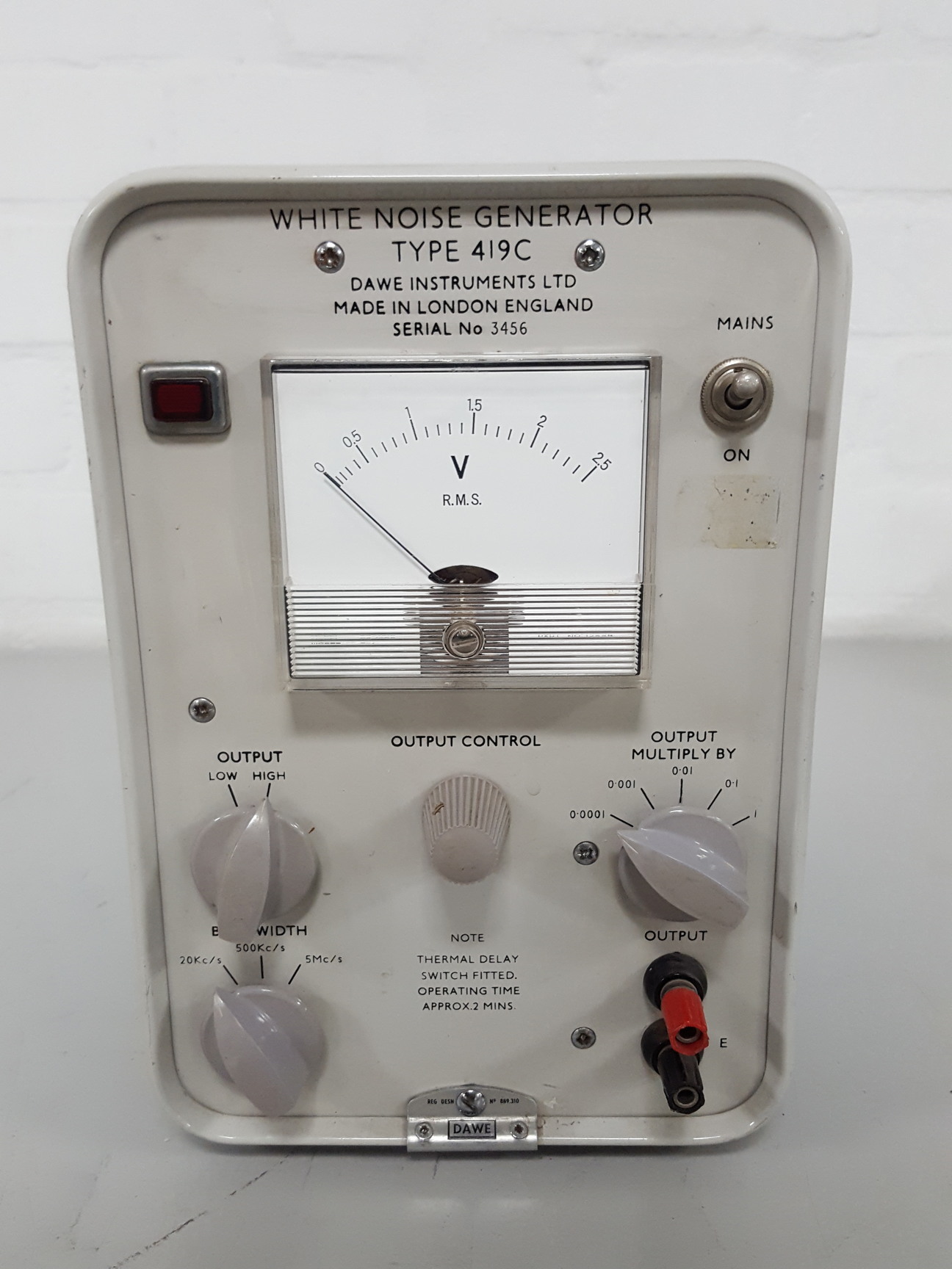 Image of White Noise Generator Type 419C Dawe Instruments  Lab